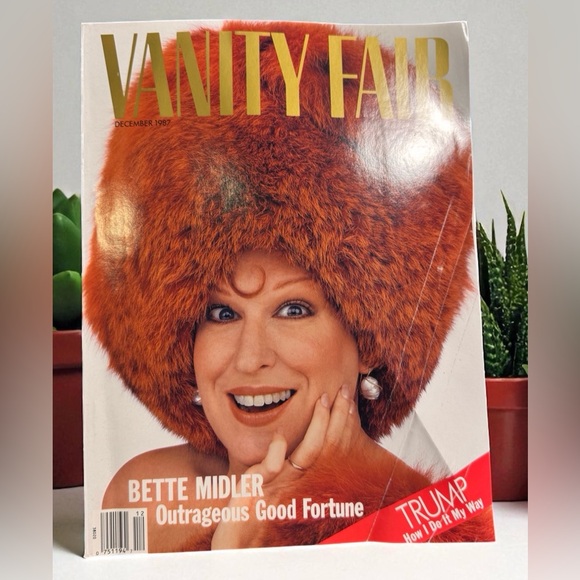 VANITY FAIR Magazine, Bette Midler, Andy Warhol, Donald Trump, December, 1987 - Picture 1 of 8